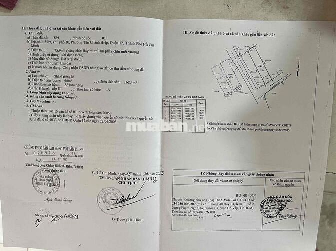 Nhà mặt tiền hẻm thông gần chợ 03 - 07 TCH Q12