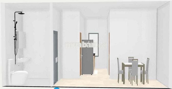Khai trương căn 2 Phòng ngủ 1WC, 1 P. khách, Full nt, gần CV Làng Hoa