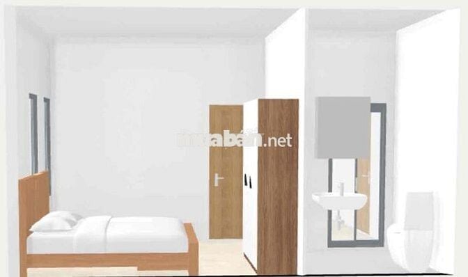 Khai trương căn 2 Phòng ngủ 1WC, 1 P. khách, Full nt, gần CV Làng Hoa