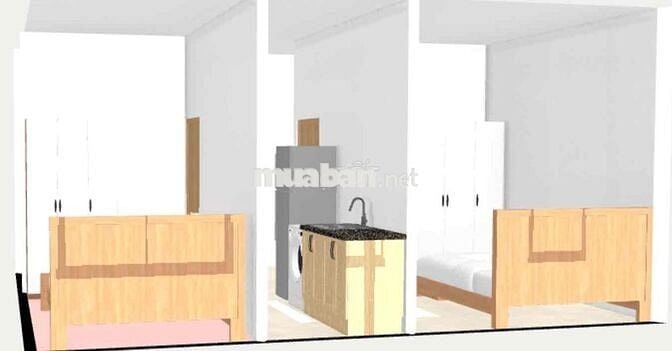 Khai trương căn 2 Phòng ngủ 1WC, 1 P. khách, Full nt, gần CV Làng Hoa
