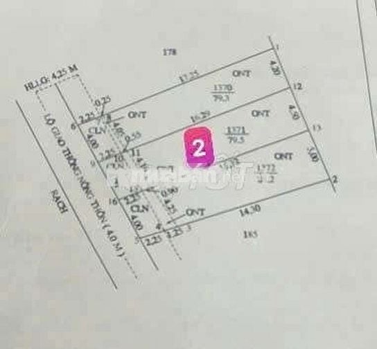 Bán Nền Xẻo Cui Tân Thới 
, PĐ cách chợ Cả Lang 1km , tỉnh lộ 923 2km
