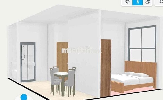 Khai trương căn 2 Phòng ngủ 1WC, 1 P. khách, Full nt, gần CV Làng Hoa