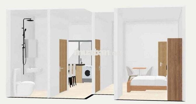 Khai trương căn 1 Phòng ngủ + 1 P. khách, Full nt, gần CV Làng Hoa