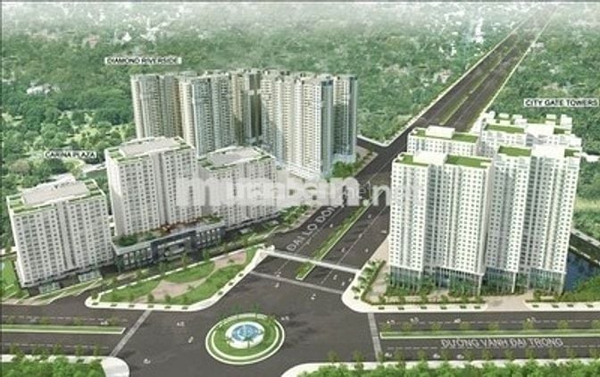 Cho thuê căn hộ chung cư city gate Q8 DT 92m2, 3 pn - 2wc, Giá 11tr/th