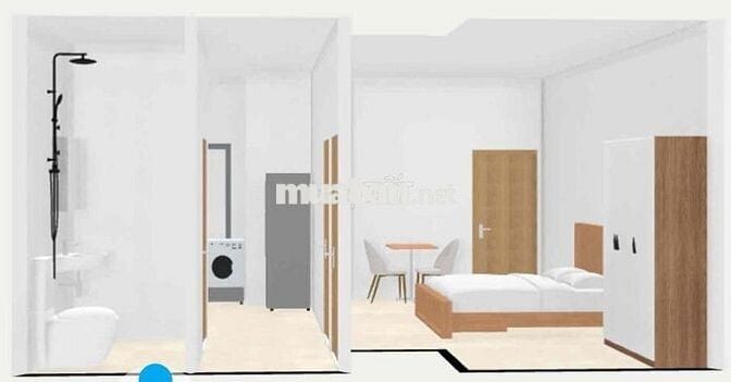 Khai trương căn 1 Phòng ngủ + 1 P. khách, Full nt, gần CV Làng Hoa