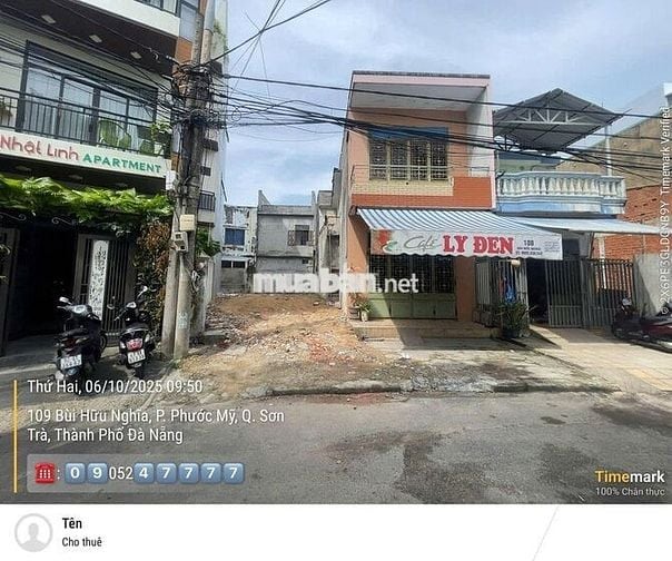 Bán đất MT Lô số 108 & 110 Bùi Hữu Nghĩa 164M2, ngang 8m