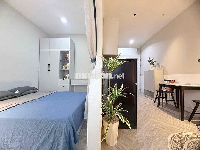 Căn hộ tách bếp, phòng ngủ siêu chill, full nội thất, phòng khách rộng