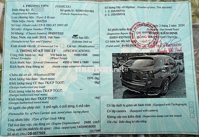 Mazda CX 5 2018 2.5L chính chủ, SG, cực đẹp