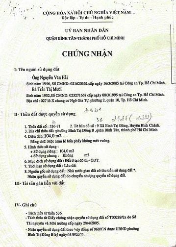 Cần bán lô đất số 39 đường 41 - KDC Tên Lửa