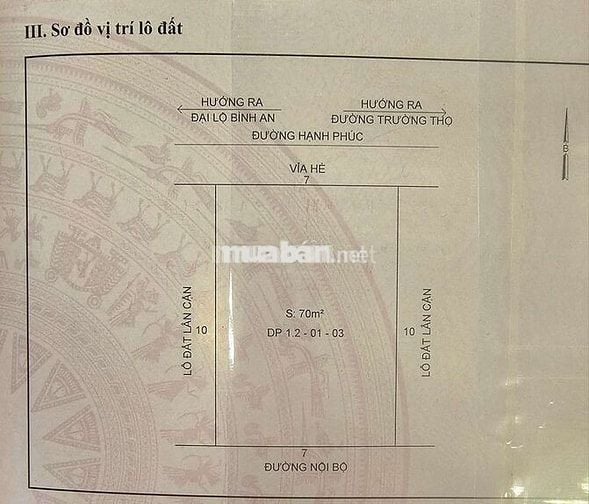 Chính chủ cần bán gấp Khu mộ Gia Tộc 70m2 tại Hoa Viên Bình An