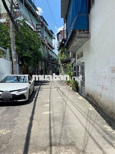 Nhà 45m2(4.1x11m), 5 tầng 5PN, Nơ Trang Long Bình Thạnh, hẻm 5m xe hơi