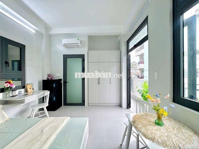CHO THUÊ CĂN HỘ/PHÒNG STUDIO FULL NỘI THẤT, BAN CÔNG RIÊNG - ÂU CƠ