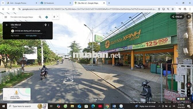 Bán đất 2 mặt tiền có công trình nhà kho 300m2