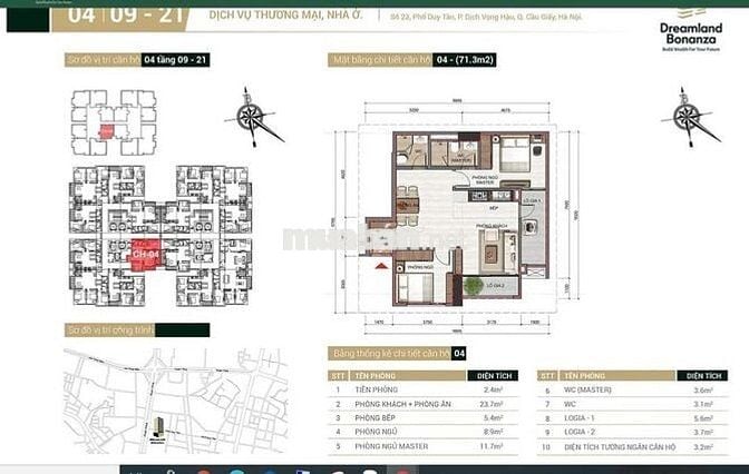Bonanza - Duy Tân, Cầu Giấy 2PN 75m2 đồ cơ bản để ở,LVP giá 13,5tr/th