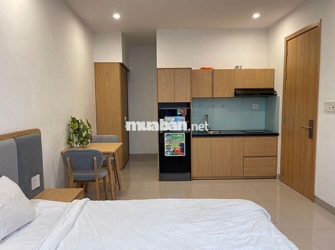 Cho thuê căn hộ Studio - Full nội thất, View ban công ,Hồ Bơi&Cây Xanh