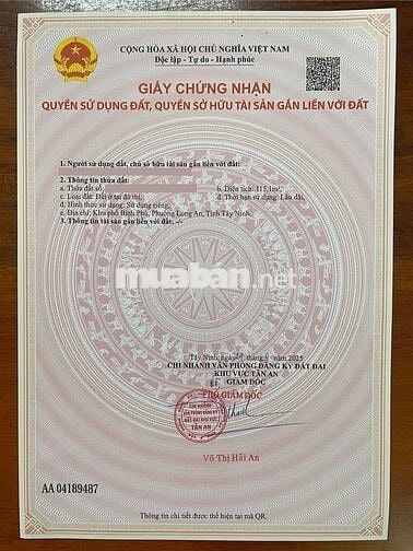 Đất MT Nguyễn Quang Đại, P.5, 5x23,1m, đường 9m, sát ngã ba, sổ hồng