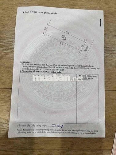 Hàng mới toanh 🔥🔥 ✅ Tại xã Quảng Bị, sát đường tỉnh lộ 419 chỉ 250m ✅
