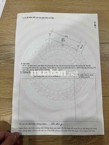 Hàng mới toanh 🔥🔥 ✅ Tại xã Quảng Bị, sát đường tỉnh lộ 419 chỉ 250m ✅