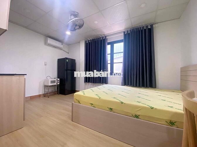 Phòng mới 100%,cửa sổ trời, xa bếp - Nơ Trang Long gần Q1,Q2 5tr5-7tr5