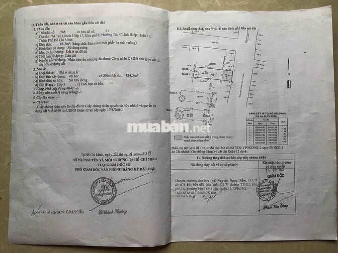[CHÍNH CHỦ ĐĂNG] Cần bán nhà mặt tiền Tân Chánh Hiệp 17,SHR 64m2, 1 tr