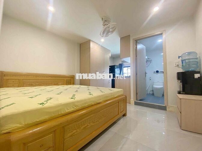 Phòng mới 100%,cửa sổ trời, xa bếp - Nơ Trang Long gần Q1,Q2 5tr5-7tr5