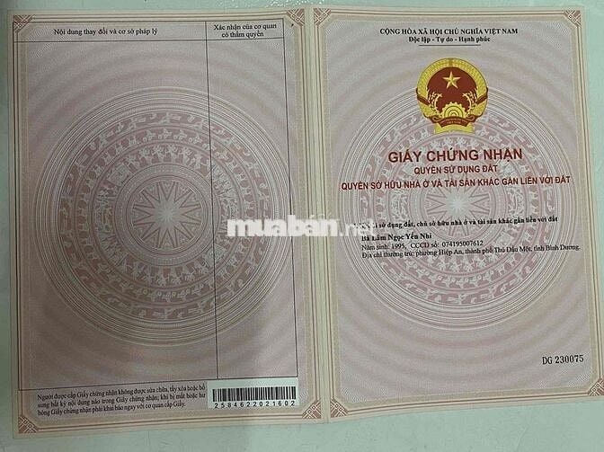 💥 Chính chủ bán nhanh đất Bến Cát – Thổ cư 100%, chỉ 2 tỷ 150