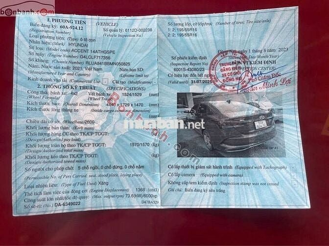 Hyundai Accent 1.4 AT Đặc Biệt 2021-60000km