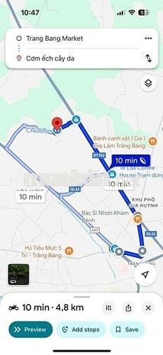 Bán đất 436m² (8×54m), thổ cư 130m², 2,1 tỷ (4,8 triệu/m²), Trảng Bàng