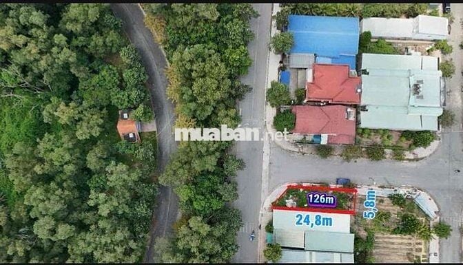 BÁN GẤP LÔ GÓC KINH DOANH 126m full Thổ Cư. ngang 5,8m Dĩ An BD