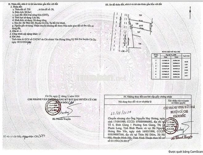 chủ gửi cần bán gấp đất xã Thái Mỹ Củ Chi