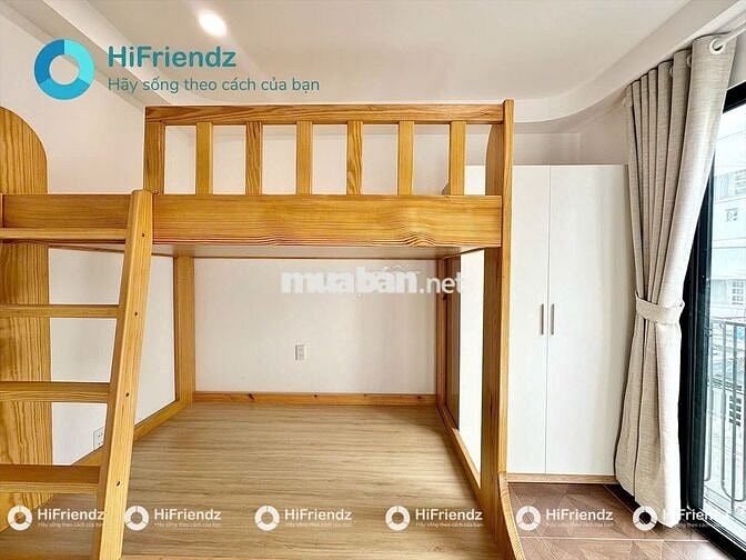 STUDIO BAN CÔNG FULL NỘI THẤT 2 KHÔNG GIAN NGỦ VIEW ĐẸP Ở THỐNG NHẤT