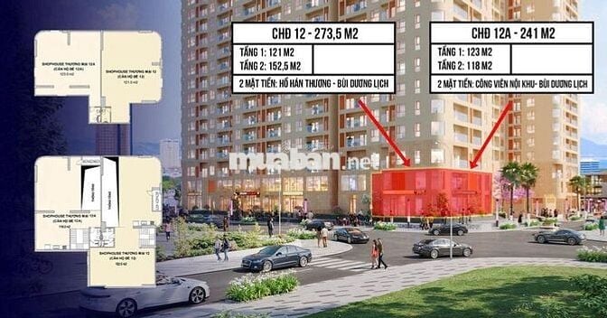 Shophouse Peninsula Đà Nẵng sông Hàn |2 Mặt tiền| Đầu tư Sinh lời cao