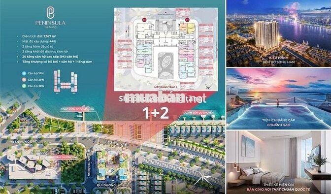 Shophouse Peninsula Đà Nẵng sông Hàn |2 Mặt tiền| Đầu tư Sinh lời cao