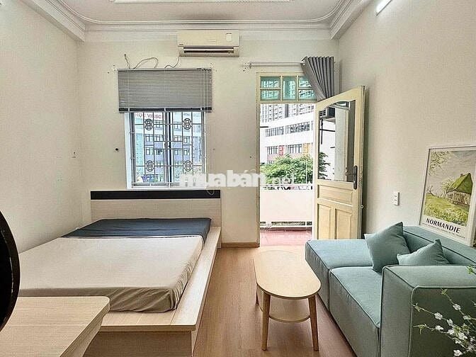 Căn hộ 1PN ban công view city, full nội thất, máy giặt riêng, gần Q1,3