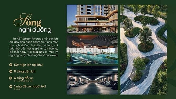 CH 2PN 60m2 Ven sông Sài Gòn, Booking 50 triệu lãi suất 500 ngàn/ngày