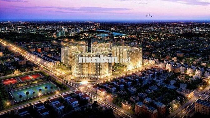 Cho thuê căn hộ 63,2m2 , 2PN, 2WC Cc.Greentown Bình tân