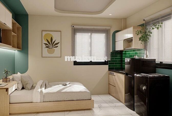 CHDV 1 PHÒNG NGỦ HIỆN ĐẠI _ GIẶT SÂY CHUNG _ HẺM OTO