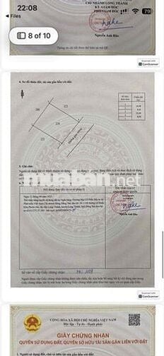 Đất sổ đỏ 84m2 ấp xóm Gốc, Long An, Long Thành, Đồng Nai