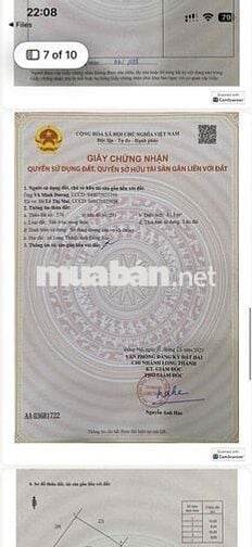 Đất sổ đỏ 84m2 ấp xóm Gốc, Long An, Long Thành, Đồng Nai