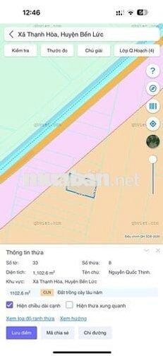 1100mv ĐẤT VƯỜN CÓ NHÀ VƯỜN , ĐƯỜNG ÔTÔ BẾN LỨC LONG AN