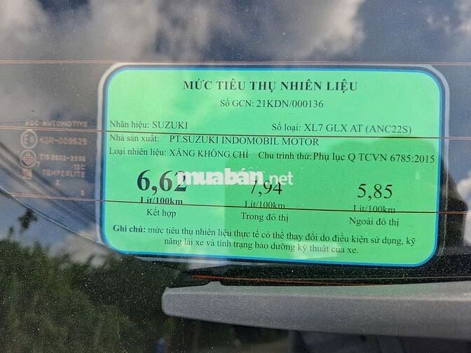 Chính chủ Suzuki XL 7 2022 GLX AT - BD Hãng