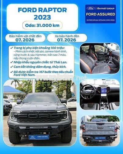 Ford Ranger 2023 Raptor 2.0L 4x4 AT