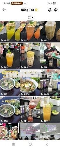 Sang quán trà sữa + ăn sáng ngay cổng đại học Ngân Hàng (Thủ Đức).
