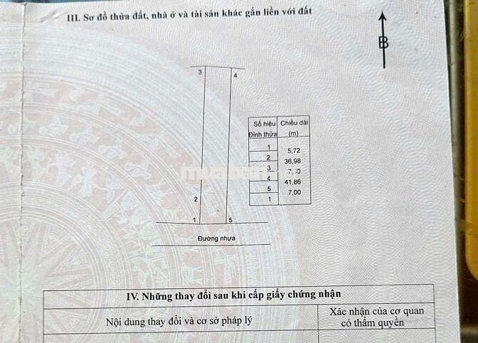 Bán đất mặt tiền nhưa 7x42mchâu đức bà Rịa vũng tàu 1ty250