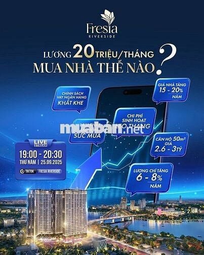 Fresia Riverside Biên Hòa Đồng Nai – Block River 3 51 m2 2PN
