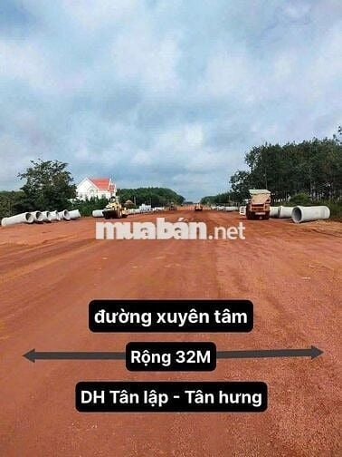 Cần bán nền đất mặt tiền đường xuyên tâm 32m