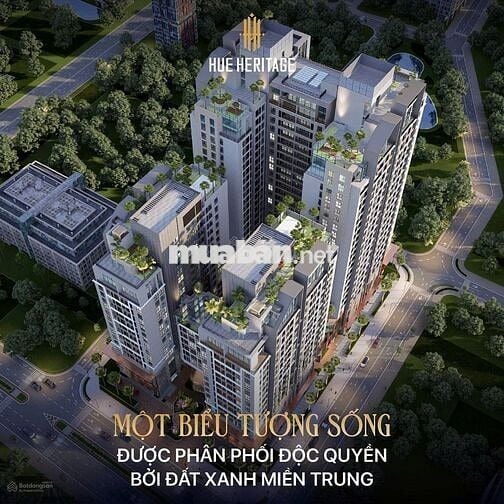 HOT DEAL! CĂN HỘ CAO CẤP HUẾ HERITAGE- GIÁ GỐC CĐT- SỔ HỒNG LÂU DÀI