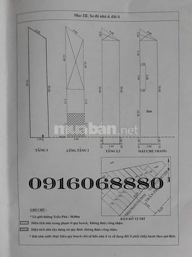 BÁN NHÀ MẶT TIỀN : 294 TRẦN PHÚ - P. 8 - Q. 5 - TPHCM
