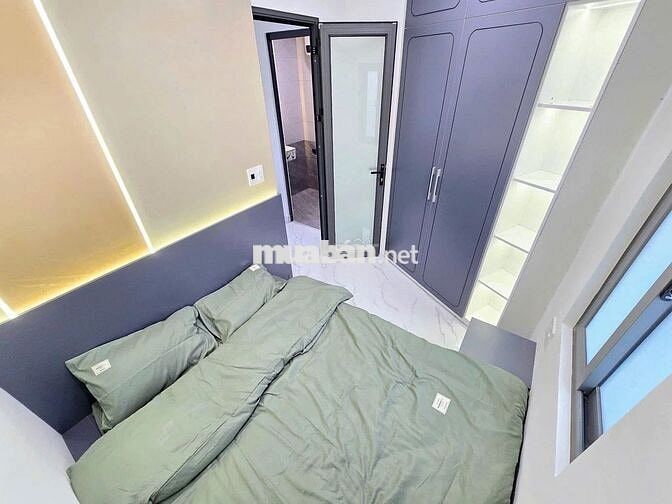 Nhà mới xây :+diện tích 32m2, diện tích sử  dụng 64m2 gồm 1pk,2pn,2nvs