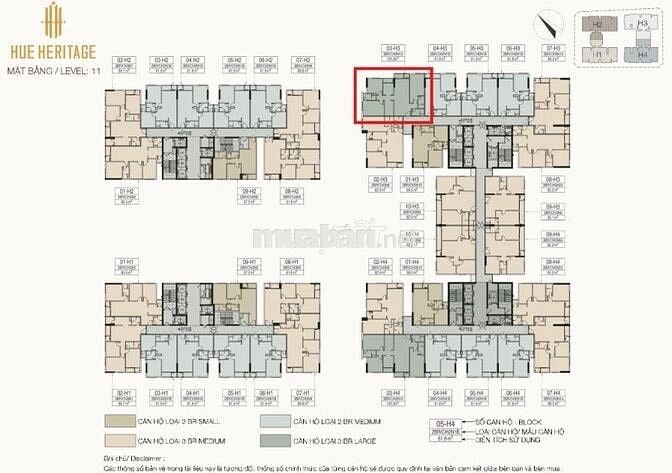 🏡HUẾ HERITAGE – CĂN HỘ 3PN MÃ H3-1103, LỰA CHỌN CHUẨN SỐNG ĐẲNG CẤP